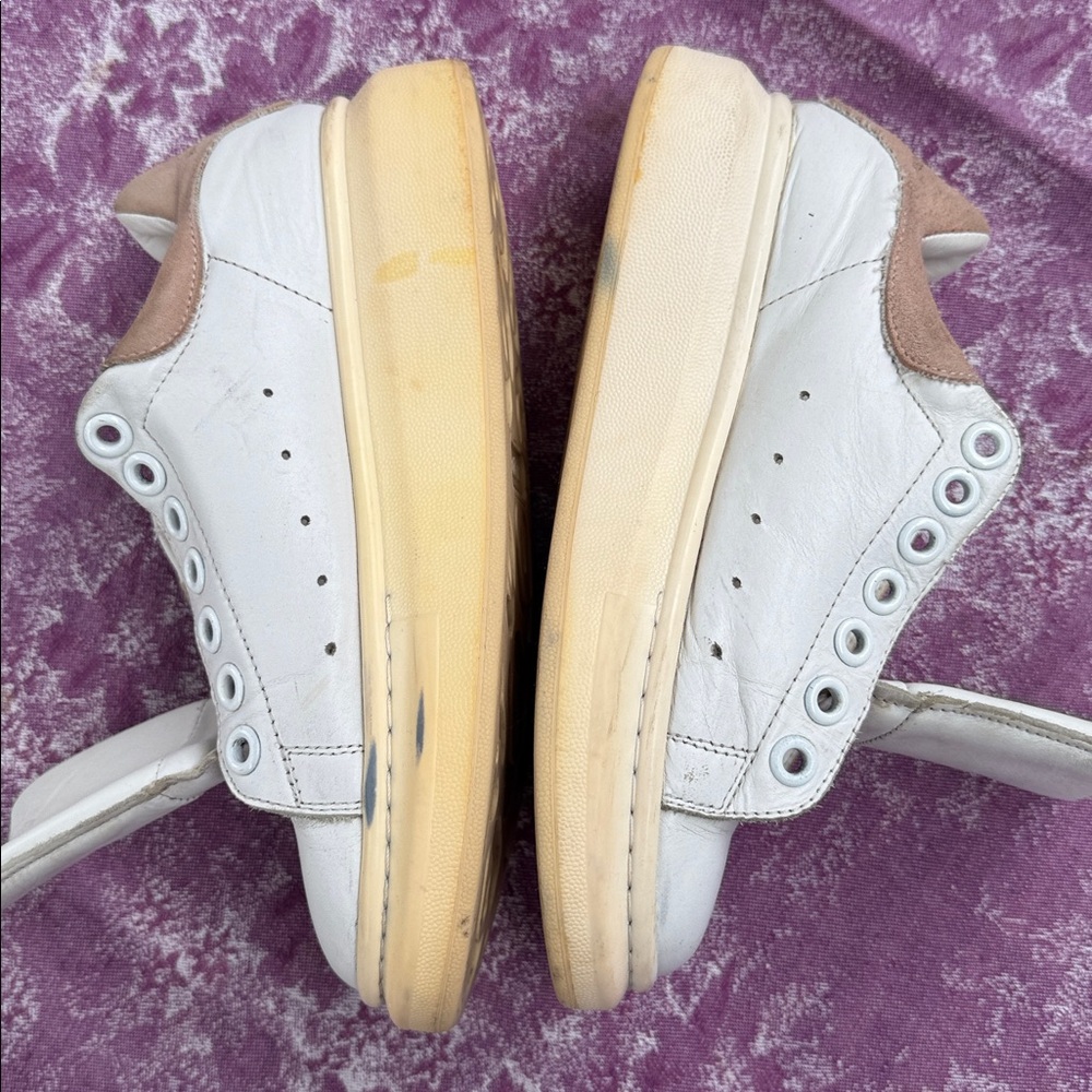 Alexander McQueen White and Beige Sneakers, Women EU 37 (US size 7) - Picture 6 of 11